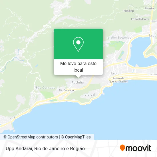 Upp Andaraí mapa