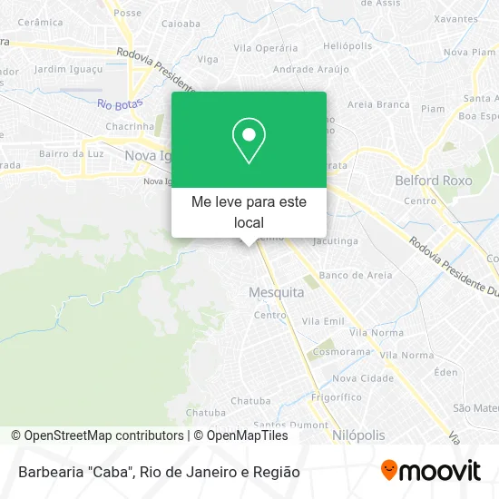 Barbearia "Caba" mapa