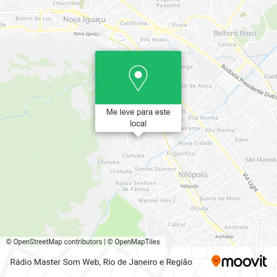 Rádio Master Som Web mapa