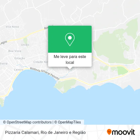 Pizzaria Calamari mapa