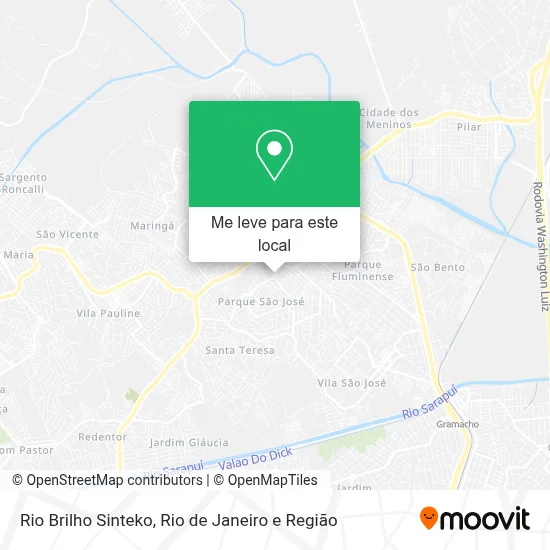 Rio Brilho Sinteko mapa
