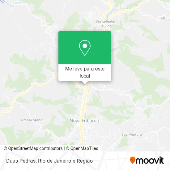Duas Pedras mapa