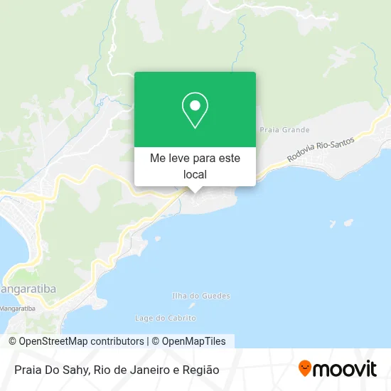 Praia Do Sahy mapa