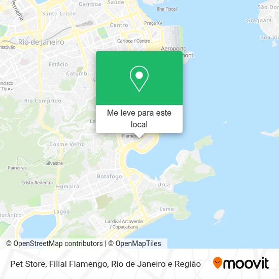 Pet Store, Filial Flamengo mapa