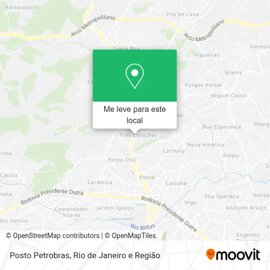Posto Petrobras mapa