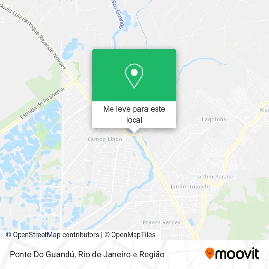 Ponte Do Guandú mapa