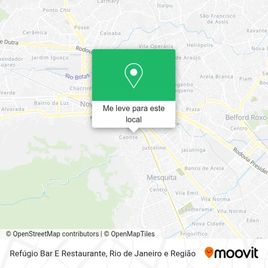 Refúgio Bar E Restaurante mapa