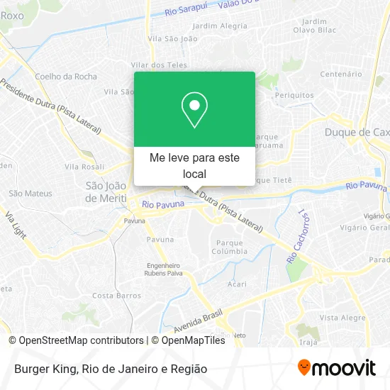 Burger King mapa