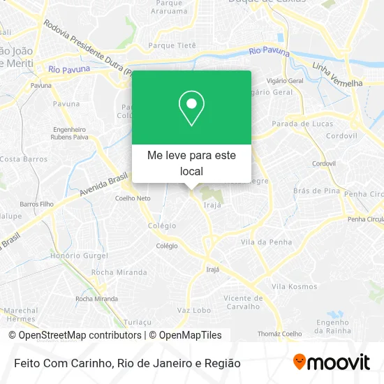 Feito Com Carinho mapa