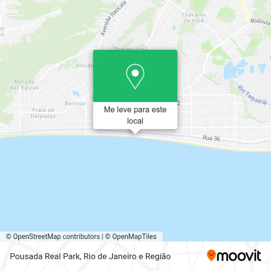 Pousada Real Park mapa