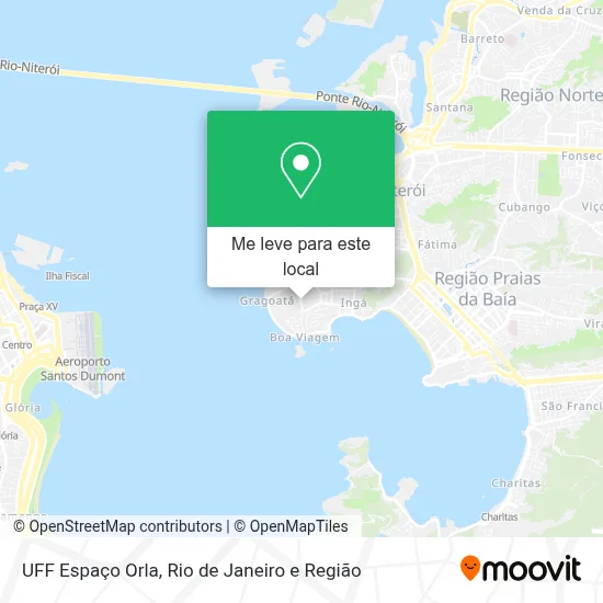 UFF Espaço Orla mapa