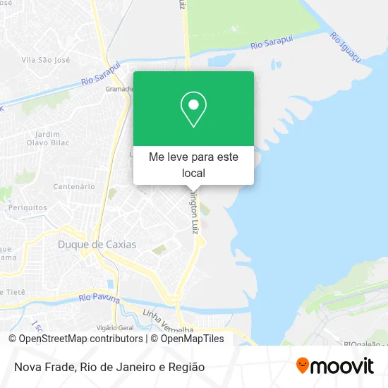 Nova Frade mapa