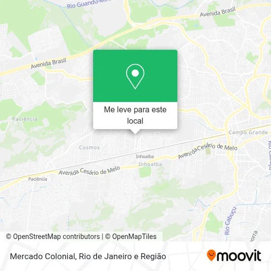 Mercado Colonial mapa