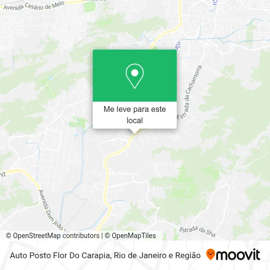 Auto Posto Flor Do Carapia mapa