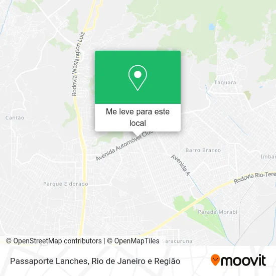 Passaporte Lanches mapa