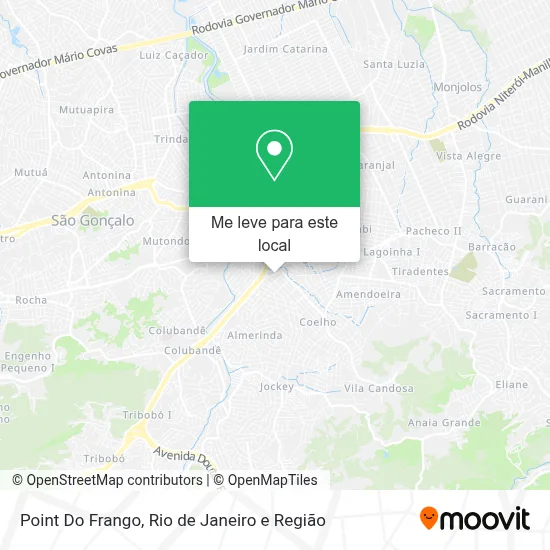 Point Do Frango mapa