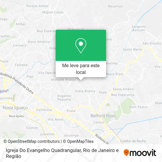 Igreja Do Evangelho Quadrangular mapa