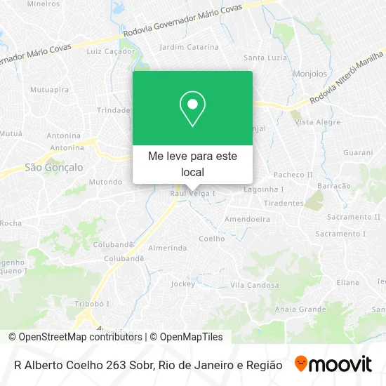 R Alberto Coelho 263 Sobr mapa