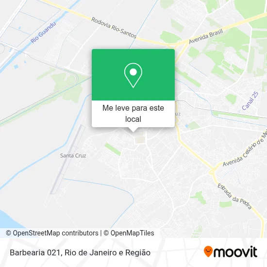 Barbearia 021 mapa
