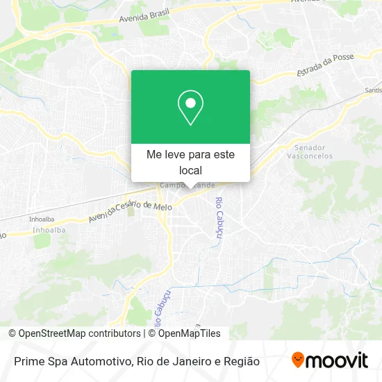 Prime Spa Automotivo mapa