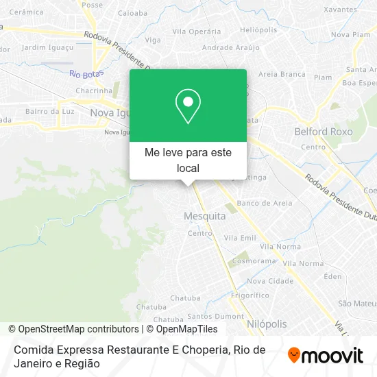Comida Expressa Restaurante E Choperia mapa