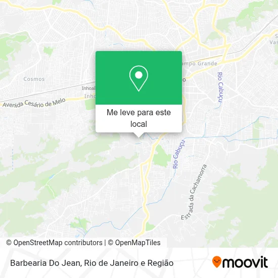 Barbearia Do Jean mapa