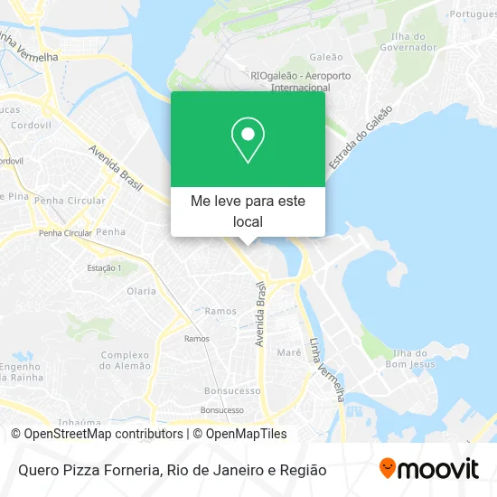 Quero Pizza Forneria mapa