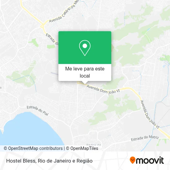 Hostel Bless mapa