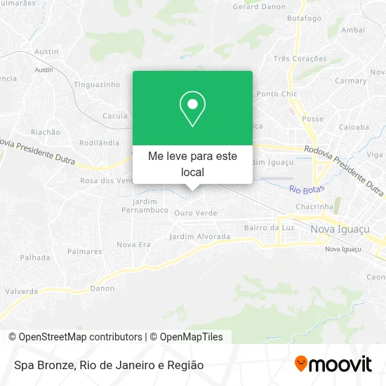 Spa Bronze mapa