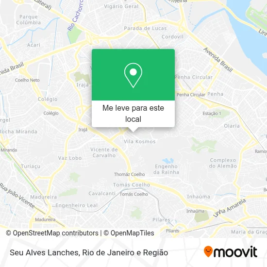 Seu Alves Lanches mapa