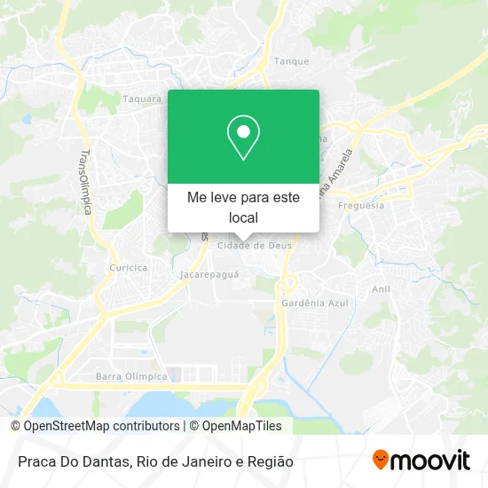 Praca Do Dantas mapa