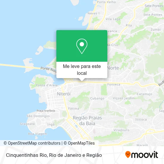 Cinquentinhas Rio mapa