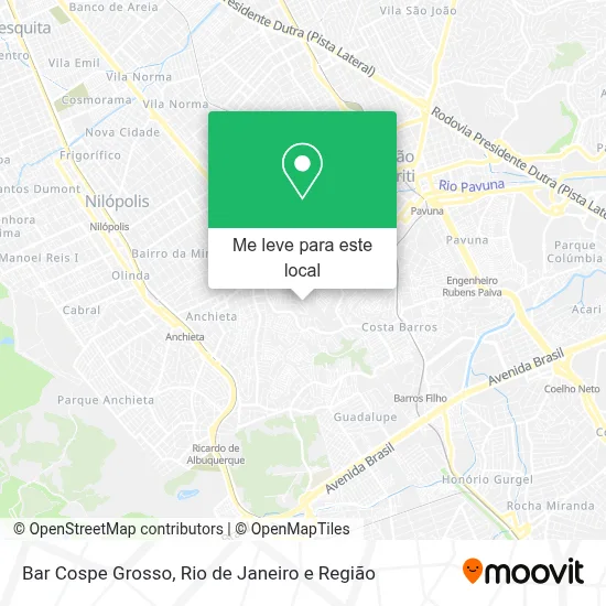 Bar Cospe Grosso mapa