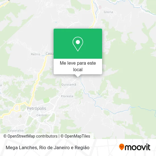 Mega Lanches mapa