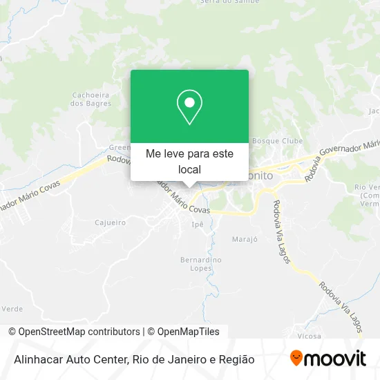 Alinhacar Auto Center mapa