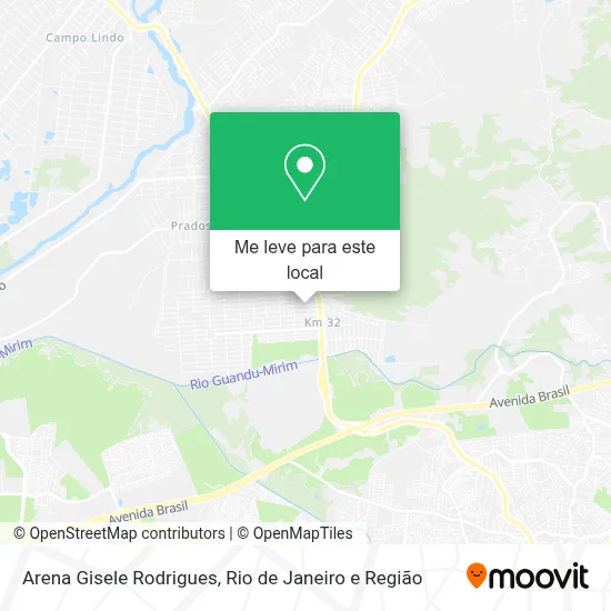 Arena Gisele Rodrigues mapa