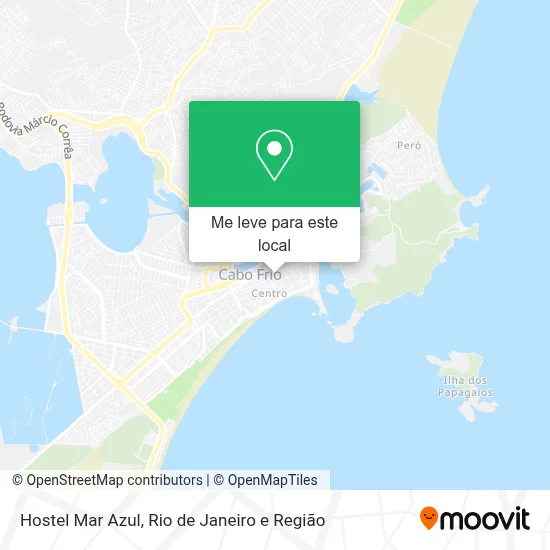 Hostel Mar Azul mapa