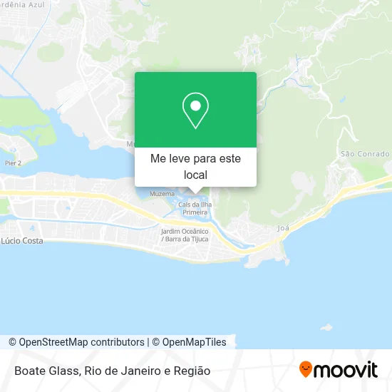 Boate Glass mapa