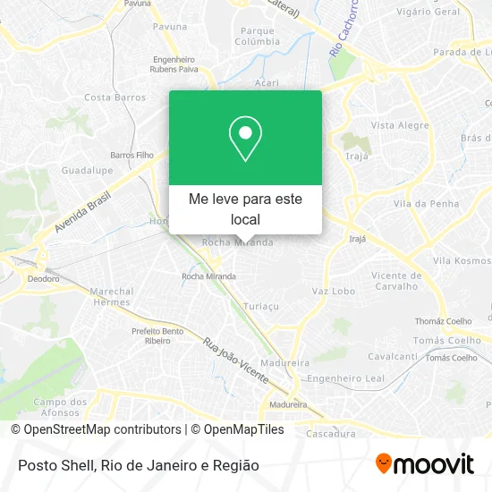 Posto Shell mapa