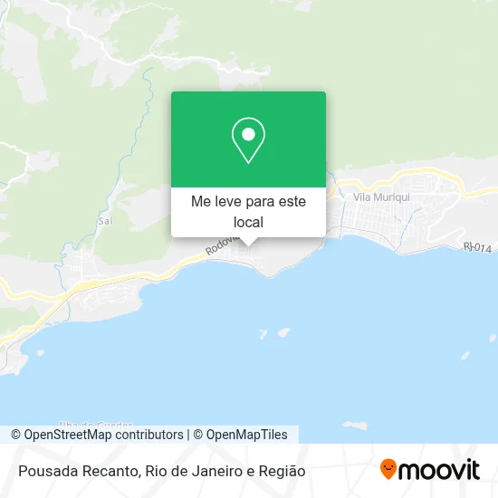 Pousada Recanto mapa