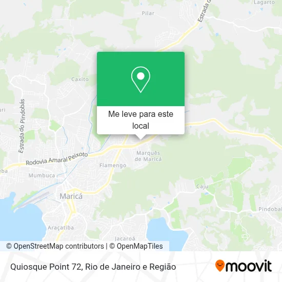 Quiosque Point 72 mapa