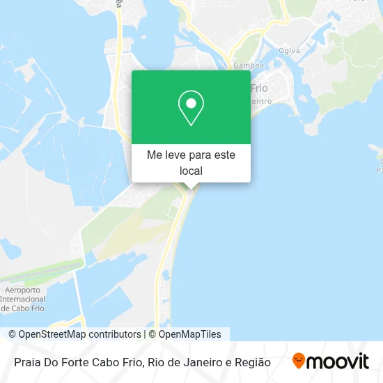 Praia Do Forte Cabo Frio mapa