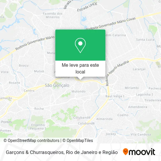 Garçons & Churrasqueiros mapa