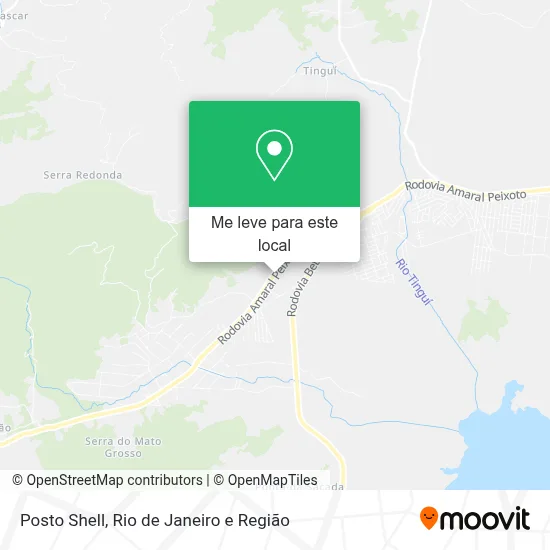 Posto Shell mapa