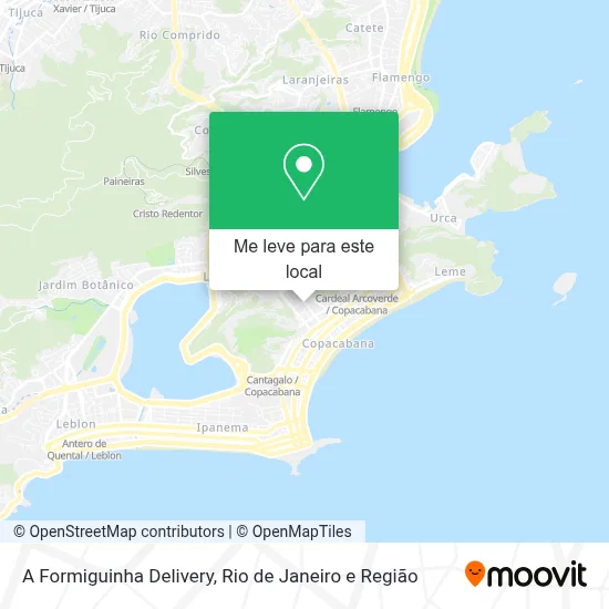 A Formiguinha Delivery mapa