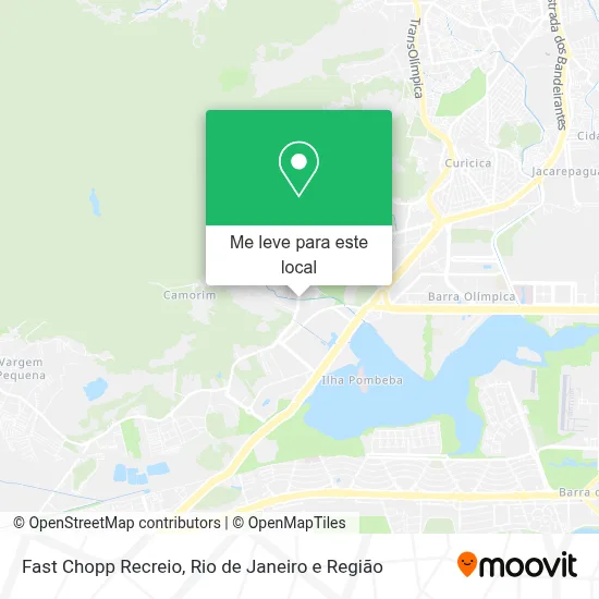 Fast Chopp Recreio mapa