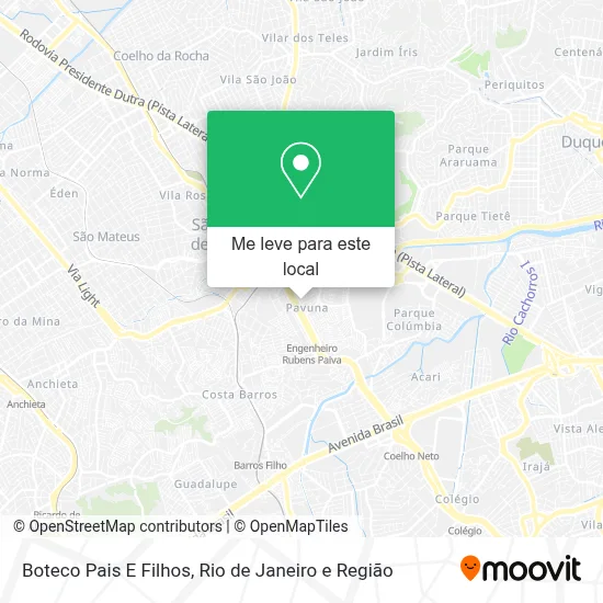 Boteco Pais E Filhos mapa