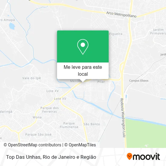 Top Das Unhas mapa