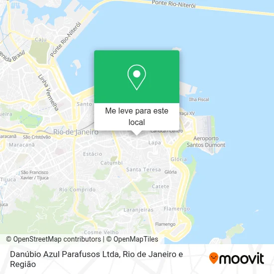 Danúbio Azul Parafusos Ltda mapa