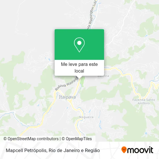 Mapcell Petrópolis mapa
